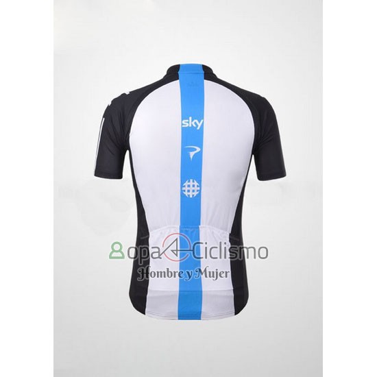 Sky Ropa Ciclismo Culotte Corto 2012 Mangas Cortas Negro y Azul